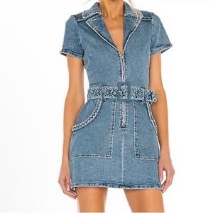 Show Me Your MuMu Blue Denim Mini Dress